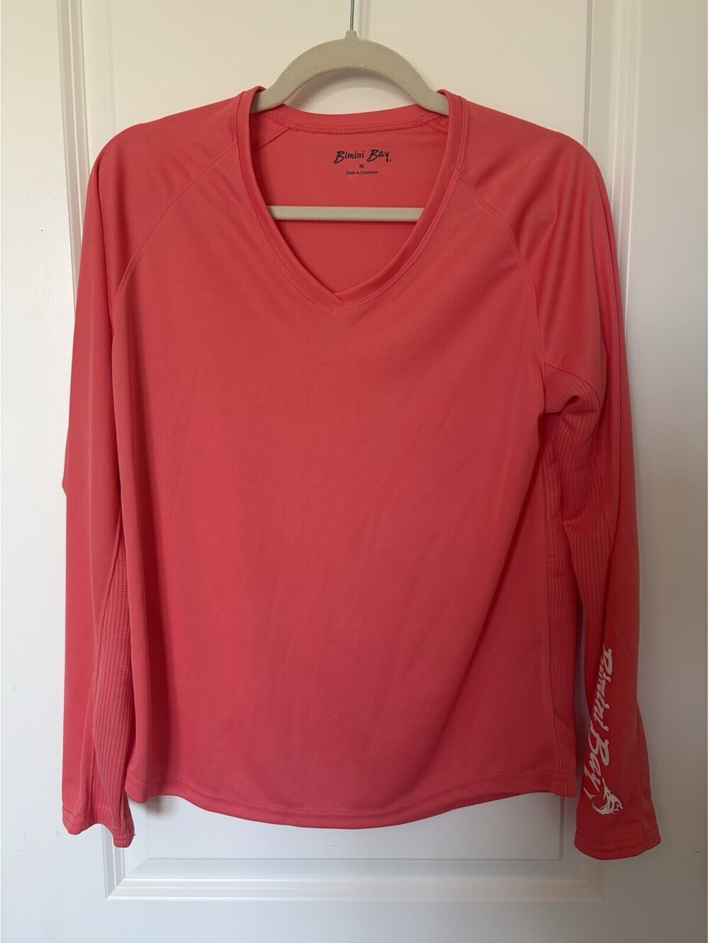 Bimini Bay Women’s Fishing Shirt Coral Long Sleeve Size M